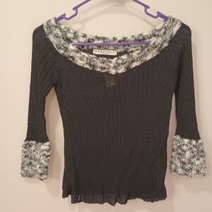 Gabriel. S. Wide Neck Knitted Top